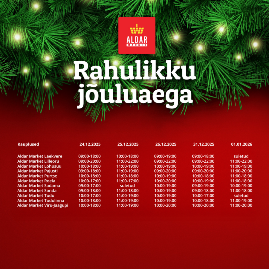 2025 AM pühade lahtiolekuajad KODULEHT 285x285 3-09 (1)